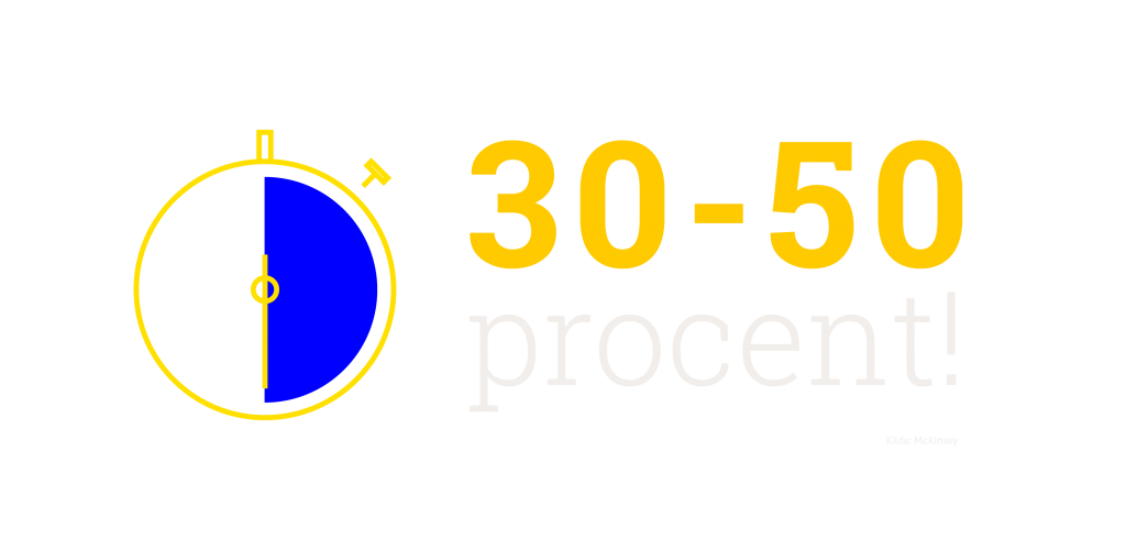 30-50 procent